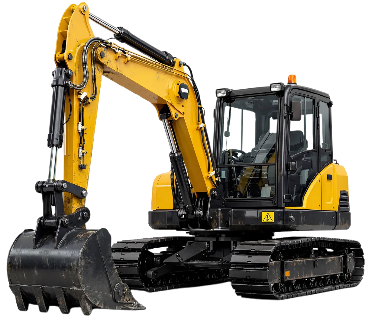 Surbhi Earthmover heavy excavator performing large-scale earthmoving operations at an industrial project site in India